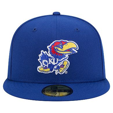 Men's New Era Royal Kansas Jayhawks Vault 59FIFTY Fitted Hat
