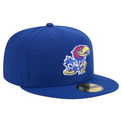 Men's New Era Royal Kansas Jayhawks Vault 59FIFTY Fitted Hat