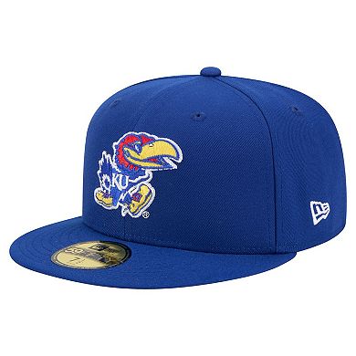 Men's New Era Royal Kansas Jayhawks Vault 59FIFTY Fitted Hat
