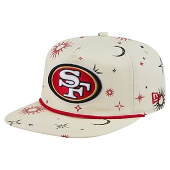 Men's New Era Cream San Francisco 49ers Celestial Golfer Adjustable Hat