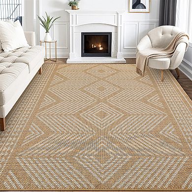 Garvee Machine Washable Non Slip Foldable Area Rugs for Living Room