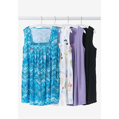 Woman Within Plus Size Swing Square Neck Pocket Tunic