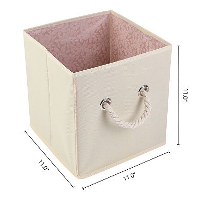 Storage Cube, Fabric Storage Bin with Handles, 3 Pack Collapsible Storage Basket 11*11*11in