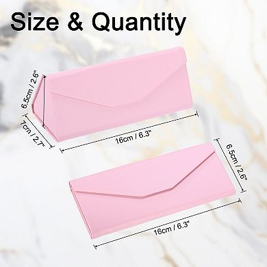 Foldable Glasses Case, Triangle Magnetic Sunglasses Case
