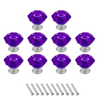 10 pc Crystal Drawer Knobs 24 mm Dresser Knobs for Cupboard
