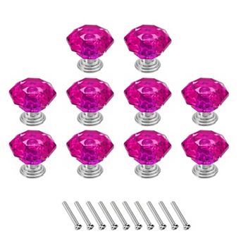 10 pc Crystal Drawer Knobs 24 mm Dresser Knobs for Cupboard