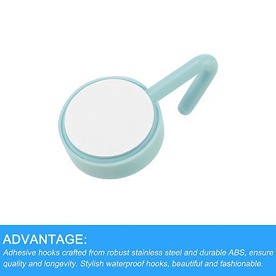 10Pcs Stainless Steel Wall Hooks/Adhesive Hooks for Kitchen