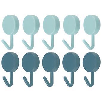 10 pc Stainless Steel Wall Hooks/Adhesive Hooks for Kitchen