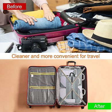 6pcs Compression Packing Cube for Suitcase Lightweight Luggage Organizers Bag Travel Compression Bag