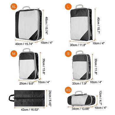 6pcs Compression Packing Cube for Suitcase Lightweight Luggage Organizers Bag Travel Compression Bag