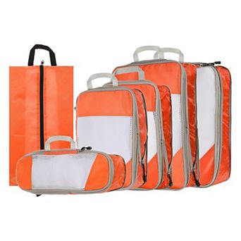 6 pc Compression Packing Cube for Suitcase Lightweight Luggage Organizers Bag Travel Compression Bag