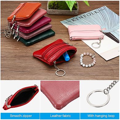 4.7" x 3.5" Coin Purse Pouch Leather Change Purses