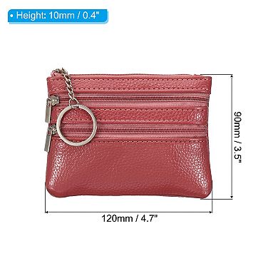 4.7" x 3.5" Coin Purse Pouch Leather Change Purses