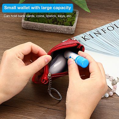 4.7" x 3.5" Coin Purse Pouch Leather Change Purses