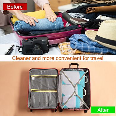 3pcs Compression Packing Cube for Suitcase Lightweight Luggage Organizers Bag Travel Compression Bag