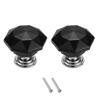 2 pc Crystal Drawer Knobs 24 mm Dresser Knobs for Cupboard