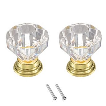 2 pc Crystal Drawer Knobs 24 mm Dresser Knobs for Cupboard