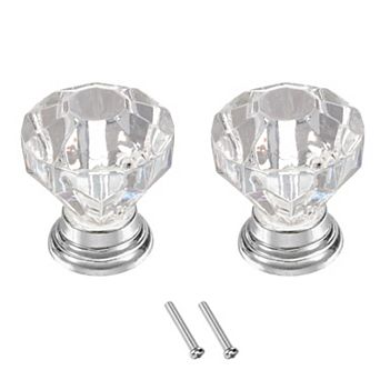 2 pc Crystal Drawer Knobs 24 mm Dresser Knobs for Cupboard