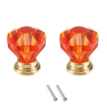 2 pc Crystal Drawer Knobs 24 mm Dresser Knobs for Cupboard