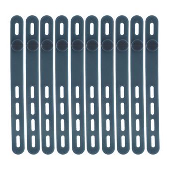 10 pc Cord Organizer, Adjustable Silicone Cable Ties, Elastic Cable Organizer, Management Ties
