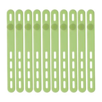 10 pc Cord Organizer, Adjustable Silicone Cable Ties, Elastic Cable Organizer, Management Ties