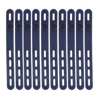 10 pc Cord Organizer, Adjustable Silicone Cable Ties, Elastic Cable Organizer, Management Ties