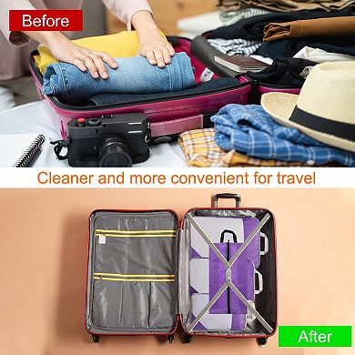 4pcs Compression Packing Cube for Suitcases Lightweight Luggage Organizers Bag for Carry on Suitcase