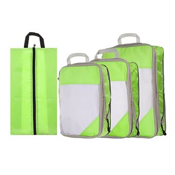 4 pc Compression Packing Cube for Suitcases Lightweight Luggage Organizers Bag for Carry on Suitcase