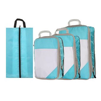 4 pc Compression Packing Cube for Suitcases Lightweight Luggage Organizers Bag for Carry on Suitcase