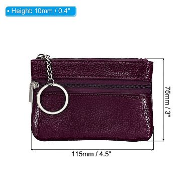 4.5" x 3" Coin Purse Pouch Leather Change Purses