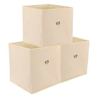 Storage Cube, Fabric Storage Bin for Shelves Closet, 3 Pack Collapsible Storage Basket 11*11*11in