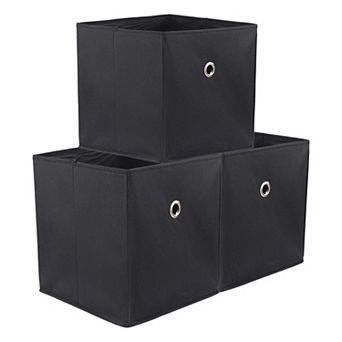 Storage Cube, Fabric Storage Bin for Shelves Closet, 3 Pack Collapsible Storage Basket 11*11*11in