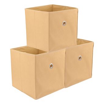 Storage Cube, Fabric Storage Bin for Shelves Closet, 3 Pack Collapsible Storage Basket 11*11*11in