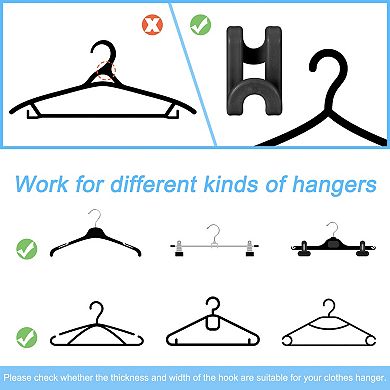 Clothes Hanger Connector Hooks, 30Pcs Hanger Hooks, Hanger Extender Hooks, for Closet
