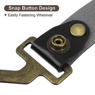 Leather S Hook, 4Pcs Hook Hanger Multipurpose S-Shaped Hangers for Picnic Hanging Pots Pans Utensils