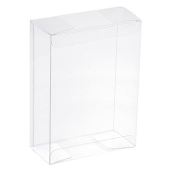 Plastic Retail Boxes 2"x4.8"x8" Gift Box with Protecting Film for Candy, Cookies Wrapping 10 pc