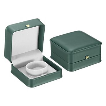 Velvet Bracelet Box, 2 Pack Vintage Jewelry Holder for Wedding Engagement Proposal Ceremony