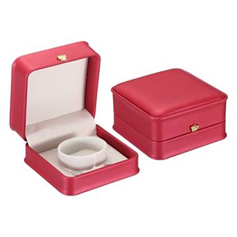 Velvet Bracelet Box, 2 Pack Vintage Jewelry Holder for Wedding Engagement Proposal Ceremony