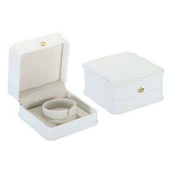 Velvet Bracelet Box, 2 Pack Vintage Jewelry Holder for Wedding Engagement Proposal Ceremony