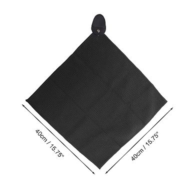 Soft Waffle Pattern Golf Towel for Cleaning Golf Balls and Clubs - 1 Piece 15.75"x15.75"