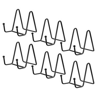 12 pc 3Inch Plate Stand for Display Iron Easel Plate Holder for Photo Black