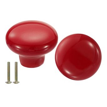 2 Packs Round Ceramic Drawer Knobs Dresser Pulls Handles