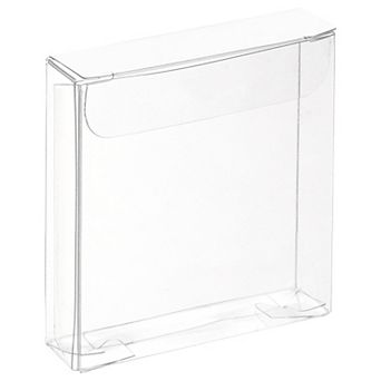 Plastic Retail Boxes 0.8"x2"x2" Gift Box with Protecting Film for Candy, Cookies Wrapping 10 pc