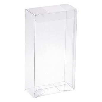 Plastic Retail Boxes 1.6"x3.4"x6.4" Gift Box with Protecting Film for Candy, Cookies Wrapping 10 pc