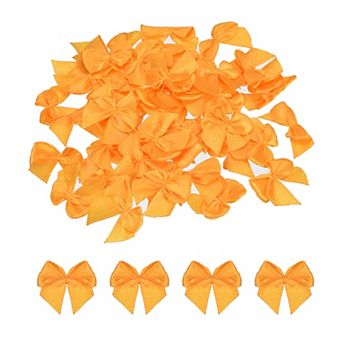 50 pc Mini Ribbon Bow 1" Mini Fabric Satin Ribbon Flower Bows for Craft DIY Sewing Wedding Birthday