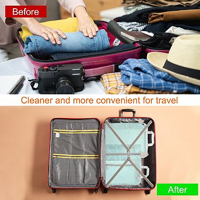 7pcs Compression Packing Cube for Suitcases Lightweight Luggage Organizers Storage Compression Bag
