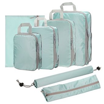 7 pc Compression Packing Cube for Suitcases Lightweight Luggage Organizers Storage Compression Bag