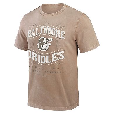 Men's Darius Rucker Collection by Fanatics Tan Baltimore Orioles Sun Faded T-Shirt