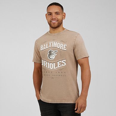 Men's Darius Rucker Collection by Fanatics Tan Baltimore Orioles Sun Faded T-Shirt