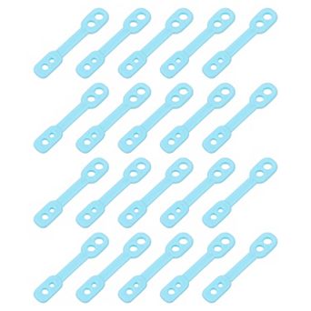 20 pc Clothes Hanger Windproof Plastic Strips Hook, Anti-Slip Off Windproof Fixed Buckle